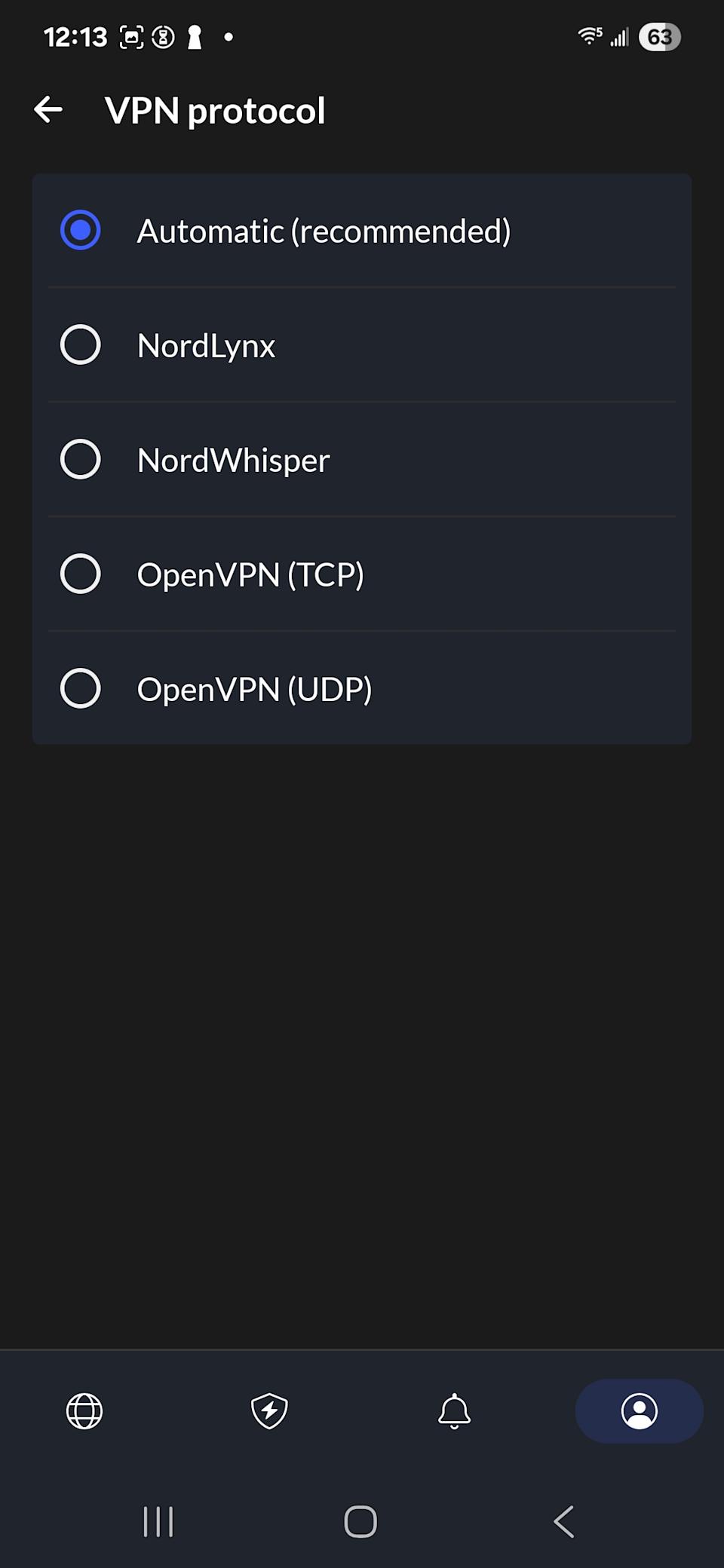Innovative features, a few missteps 7 NordVPN protocol selection