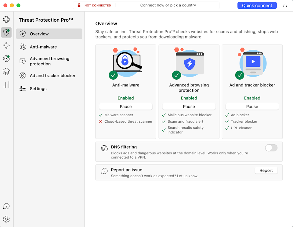 Innovative features, a few missteps 13 NordVPN Threat Protection