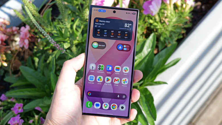 The 6.5-inch cover screen on the Galaxy Z Fold 8 Ultra.