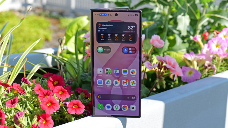 The exterior of the Galaxy Z Fold 8 Ultra.